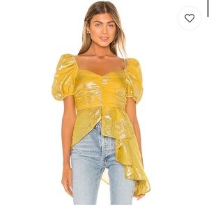 House of Harlow freak top In mustard